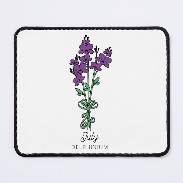 Item preview, July Birth Month Flower (Delphinium) designed and sold by customsbykate.