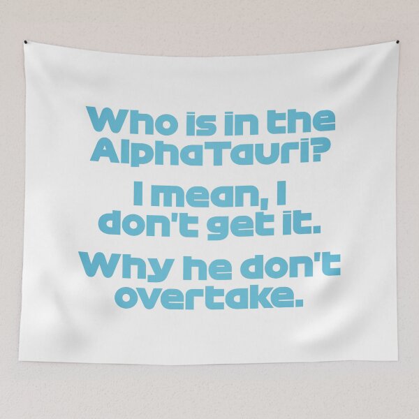 Item preview, Who's In The AT? ALO. - Best Team Radio Australian GP 2022 Season (Blue) designed and sold by FilipeFerreira.