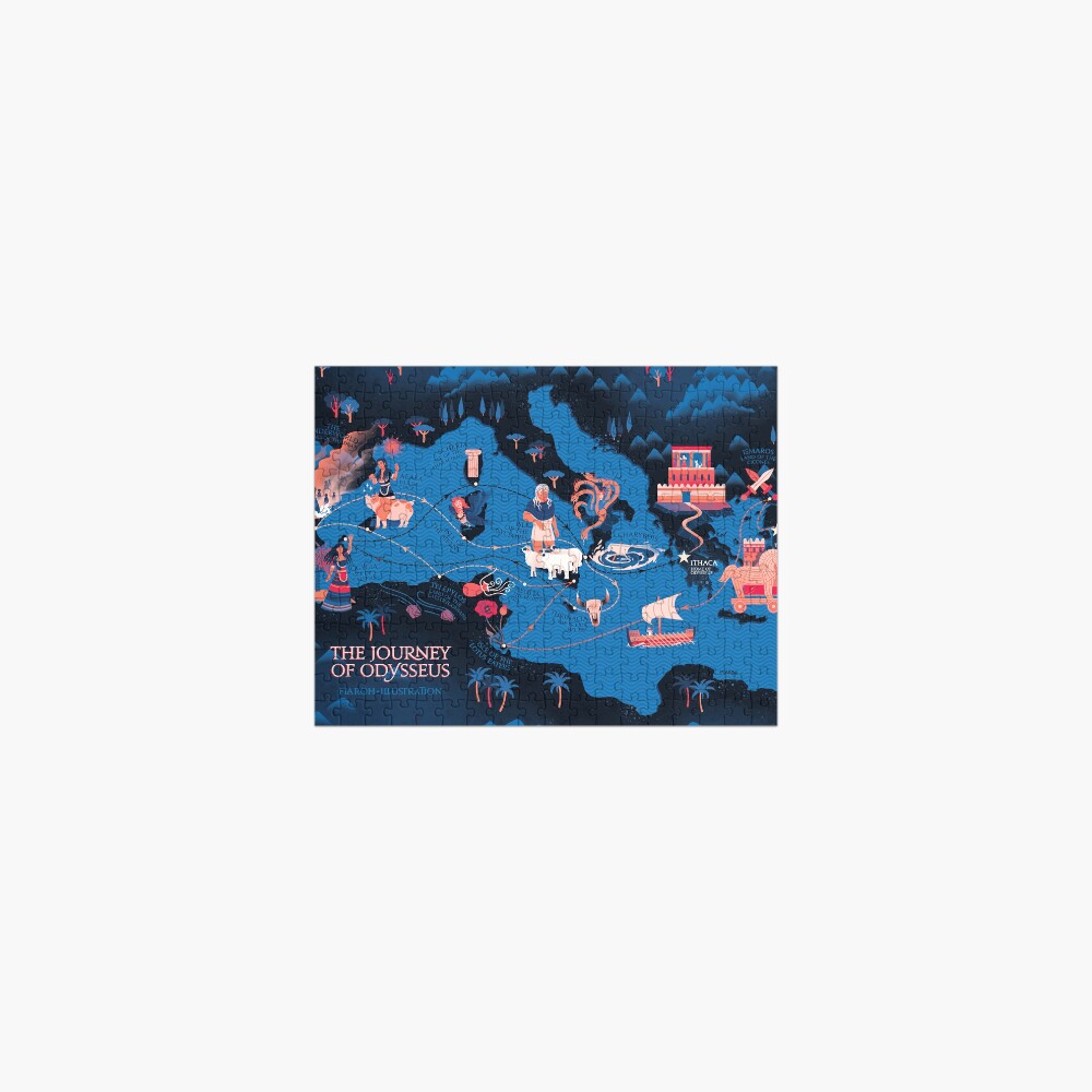 Odyssey Map - Constellation safe for work Jigsaw Puzzle