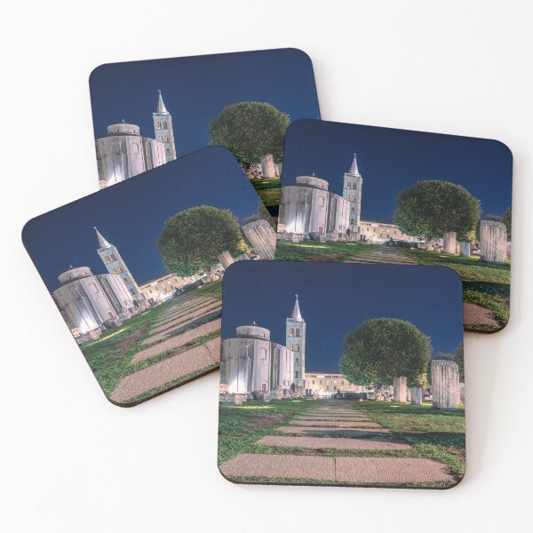 Item preview, Old town ancient ruins of Zadar at night designed and sold by WorldScenery.