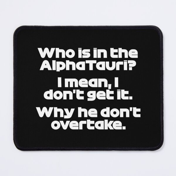 Item preview, Who's In The AT? ALO. - Best Team Radio Australian GP 2022 Season (White/Black BG) designed and sold by FilipeFerreira.