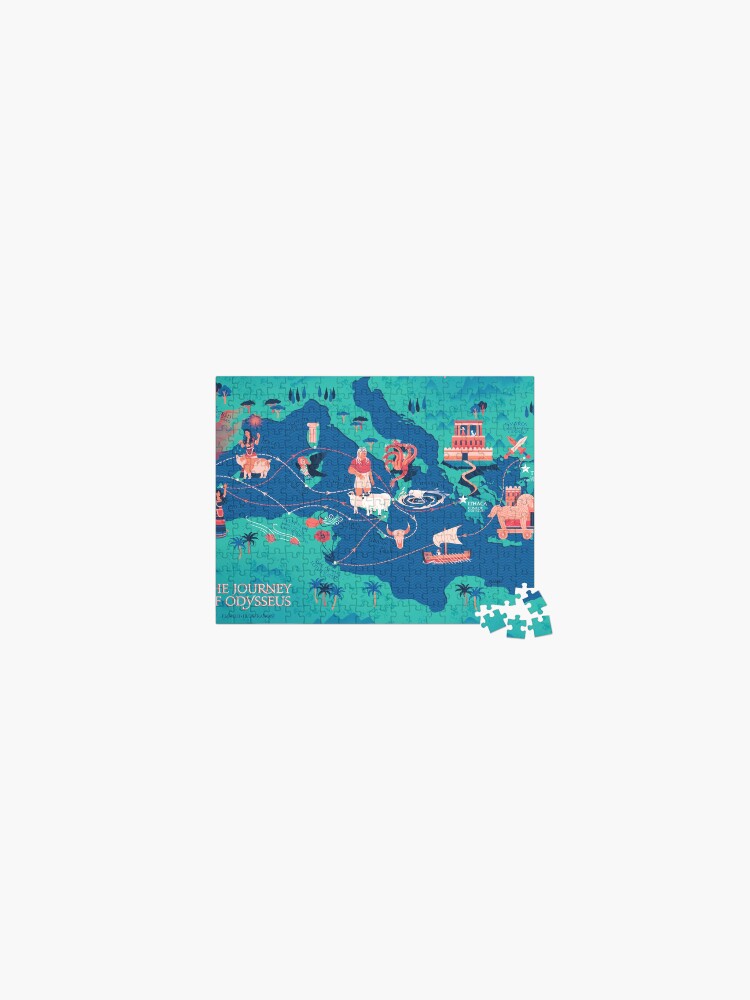 Thumbnail 1 of 2, Jigsaw Puzzle, Odyssey Map - safe for work designed and sold by flaroh.