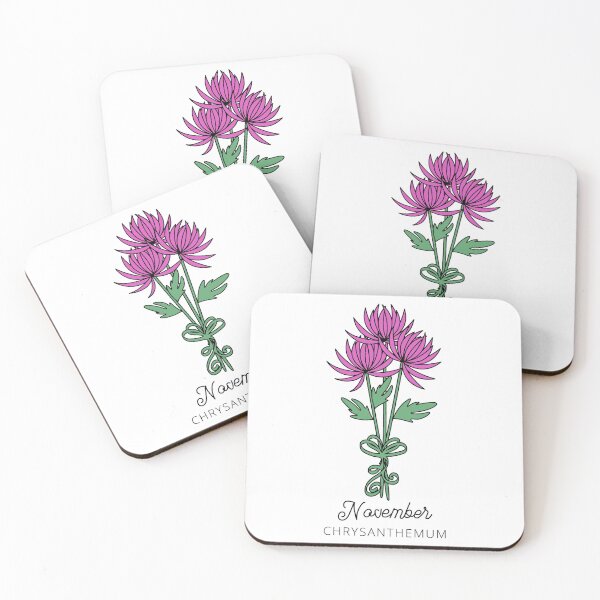 Item preview, November Birth Month Flower (Chrysanthemum) designed and sold by customsbykate.