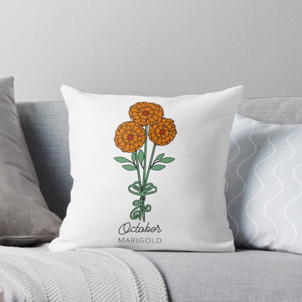 Item preview, October Birth Month Flower (Marigold) designed and sold by customsbykate.