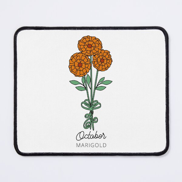 Item preview, October Birth Month Flower (Marigold) designed and sold by customsbykate.