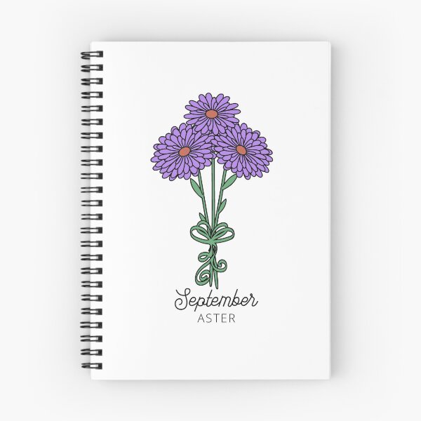 Item preview, September Birth Month Flower (Aster) designed and sold by customsbykate.