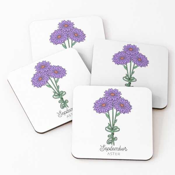 Item preview, September Birth Month Flower (Aster) designed and sold by customsbykate.