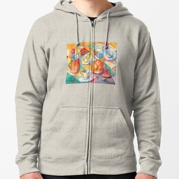 Breakfast Table Zipped Hoodie