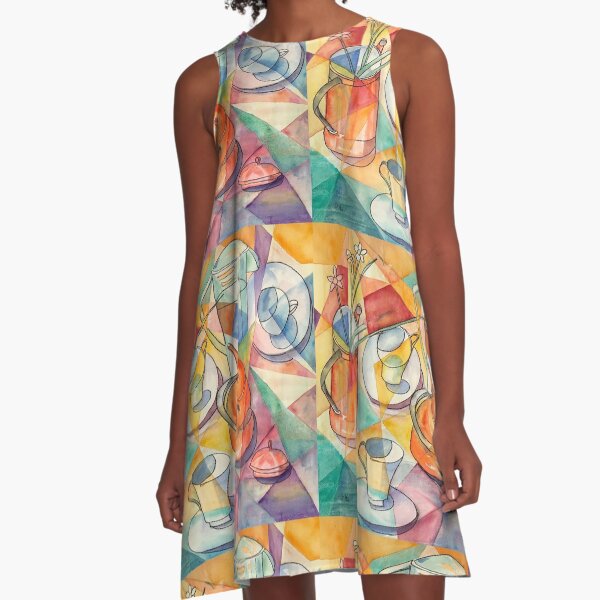 Breakfast Table A-Line Dress