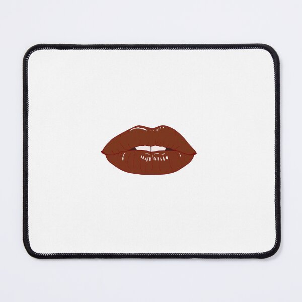 Item preview, Maroon Red Lips Face Mask designed and sold by Aryeh Studio.