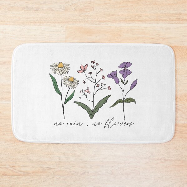 Item preview, No Rain, No Flowers designed and sold by customsbykate.
