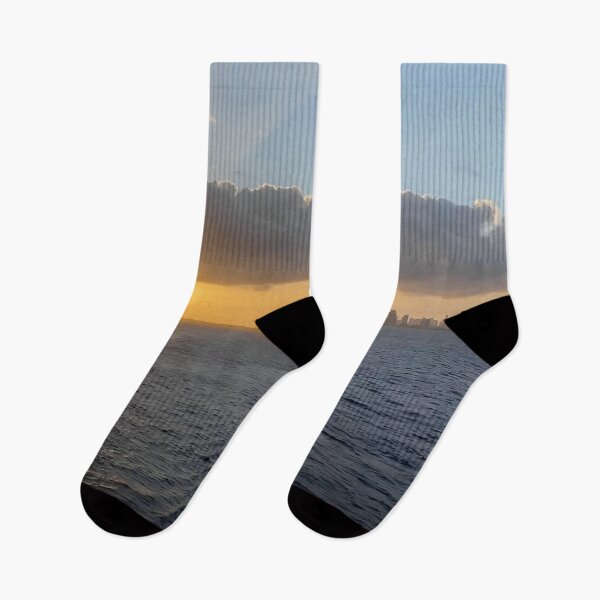 Item preview, Sunset over the Miami Skyline designed and sold by WanderingLife.