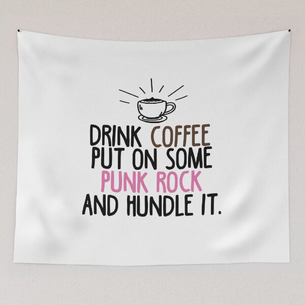Item preview, Coffee Punk Rock Handle It designed and sold by Cupsofdreams.