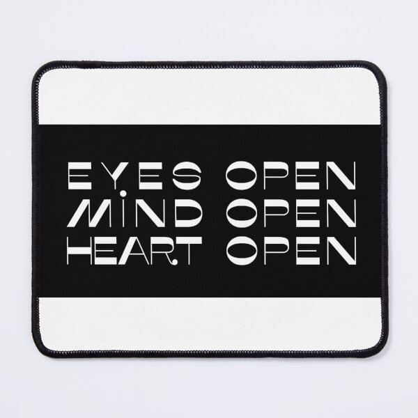 Item preview, Eyes Open, Mind Open, Heart Open designed and sold by Aryeh Studio.