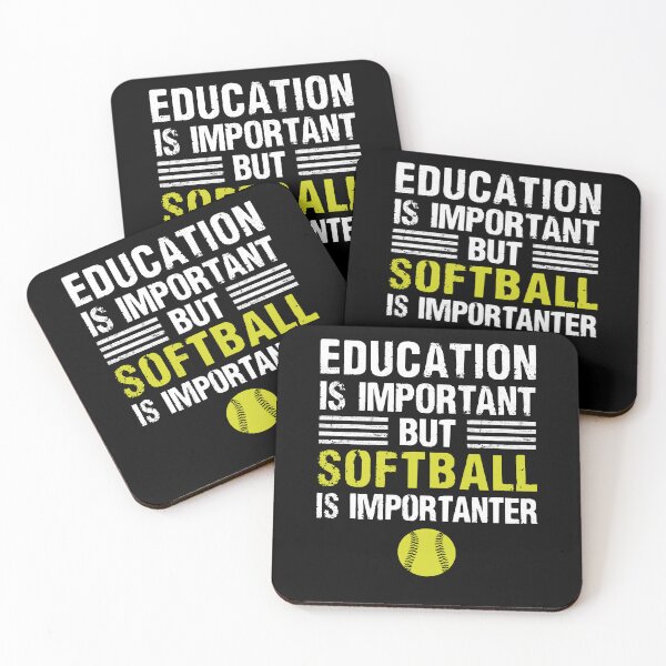 Item preview, Education Is Important But Softball Is Importanter designed and sold by Majesticoo.