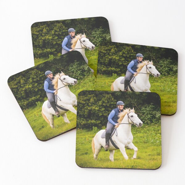 Item preview, Galloping horse with rider on green grass, Lusitano horses, amazing moments.  designed and sold by AylaHarbich.