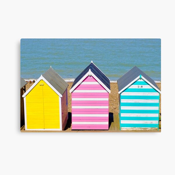 Item preview, Stripy beach huts designed and sold by yourartylife.