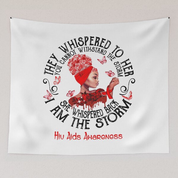 Item preview, Black Girl I Am The Storm Hiv Aids Awareness designed and sold by Mnrshirley.