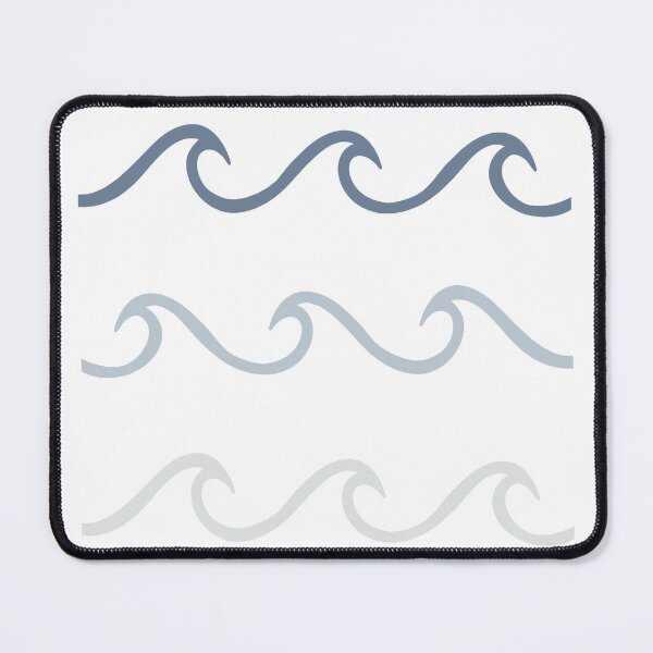 Item preview, Monochromatic Blue line art Waves pack designed and sold by Aryeh Studio.
