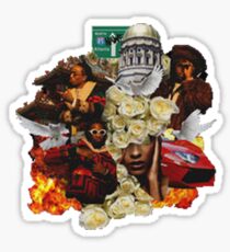 migos culture cut out Sticker