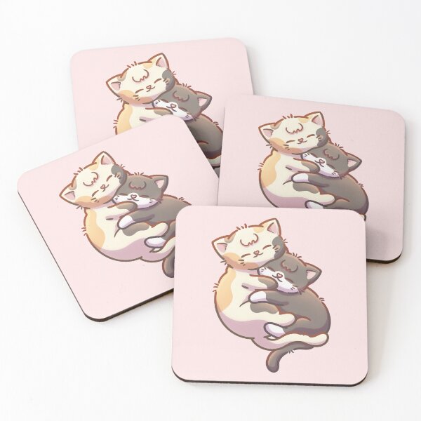 Item preview, Two Cuddling Cats designed and sold by alexbrushes-.