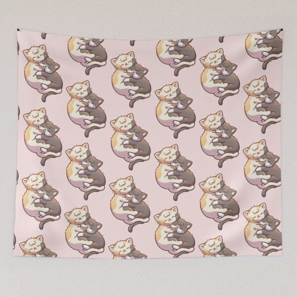 Item preview, Two Cuddling Cats designed and sold by alexbrushes-.