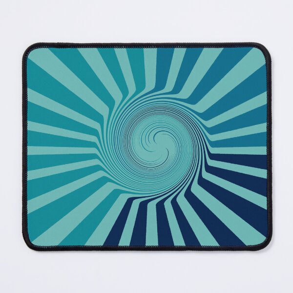 Item preview, Retro Blues Swirls and Stripes designed and sold by Aryeh Studio.