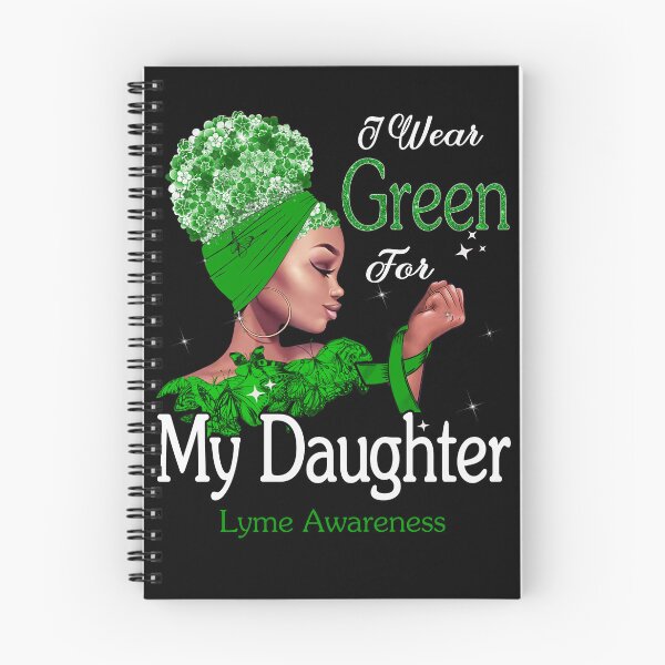 Item preview, Lyme Awareness Black Girl I Wear Green For My Daughter designed and sold by tenjun16.