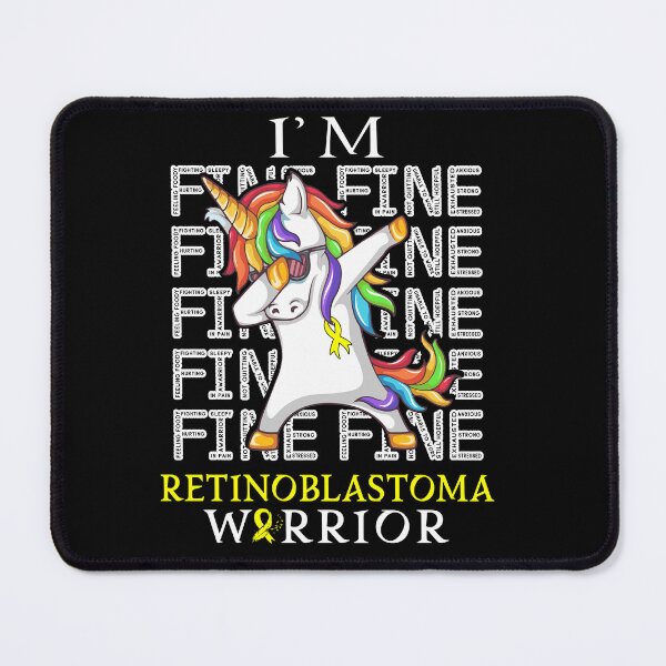 Item preview, Unicorn Retinoblastoma Warrior I'm Fine Retinoblastoma Awareness designed and sold by Hatjar.