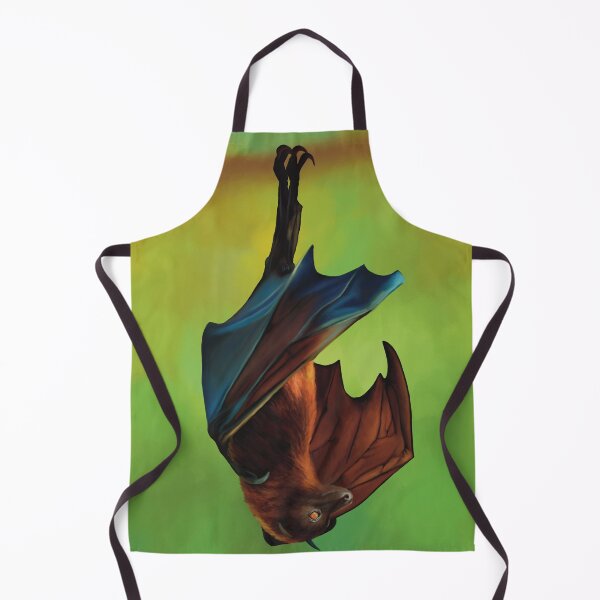 Item preview, Fruit bat illustration, flying fox painting. Australian bat, unique gift. designed and sold by PlumpPlumStudio.
