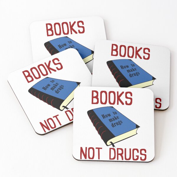 Item preview, Libros, no drogas, ironic 90s PSA broma designed and sold by ChadWizard.