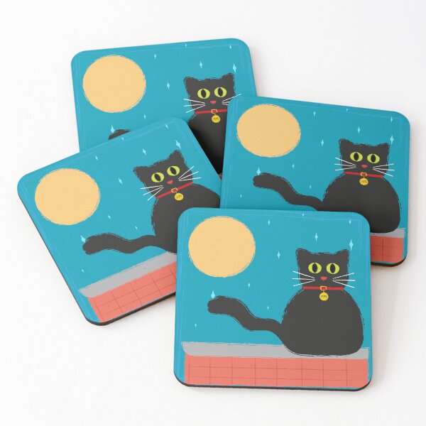 Item preview, The cat and the moon designed and sold by lapinmoon.