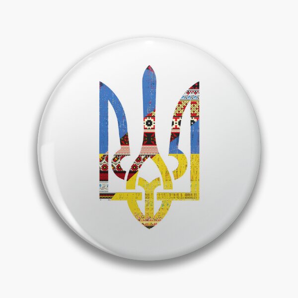 Item preview, Trident Flag Ukrainian National Embroidery Vyshyvanka designed and sold by Aide.
