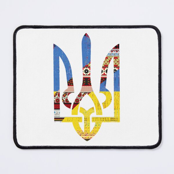Item preview, Trident Flag Ukrainian National Embroidery Vyshyvanka designed and sold by Aide.
