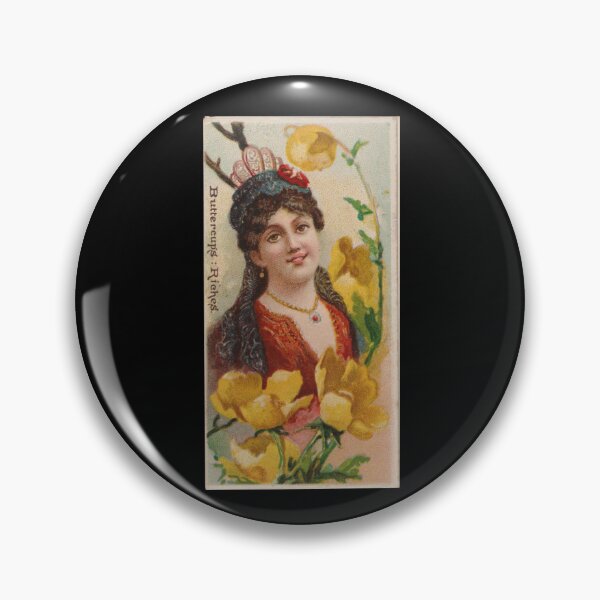 Item preview, Buttercups: Riches, 1892 | Language of Flowers Trading Card N75 designed and sold by CurrantJam.