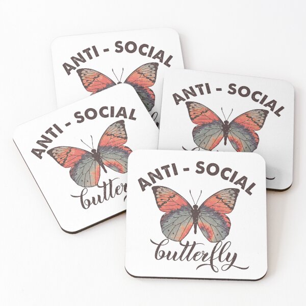 Item preview, Mariposa antisocial designed and sold by customsbykate.