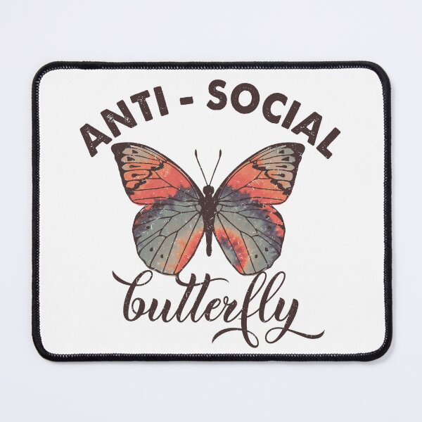 Item preview, Anti-Social Butterfly designed and sold by customsbykate.