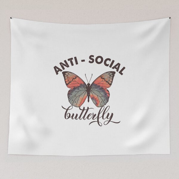 Artikelvorschau, Antisozialer Schmetterling entworfen und verkauft von customsbykate.