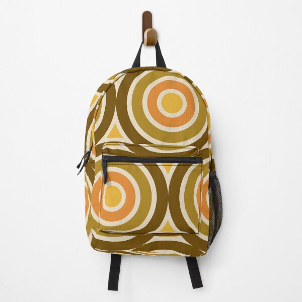 Item preview, Retro Geometric Gradient Design 433 Brown Gold Orange and Yellow designed and sold by tonymagnerart.