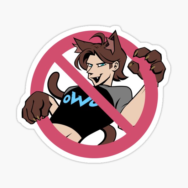 Mom against Cat Boys Sticker