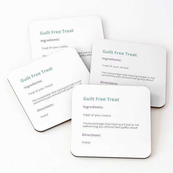 Item preview, Guilt Free Treat - Teal designed and sold by ThatIsSomething.