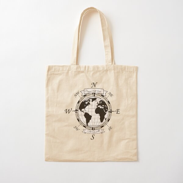 Adventure Awaits, Map Bag, World Map Embroidered Canvas Messenger Bag agrohort.ipb.ac.id
