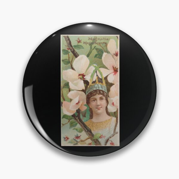Item preview, Magnolia: Magnificence, 1892 | Language of Flowers Trading Card N75 designed and sold by CurrantJam.