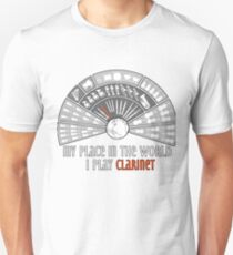 My place in the world: I play clarinet Unisex T-Shirt