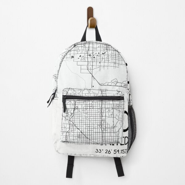 Item preview, PHOENIX ARIZONA MAP MONOCHROME WHITE designed and sold by lukas69graphic.