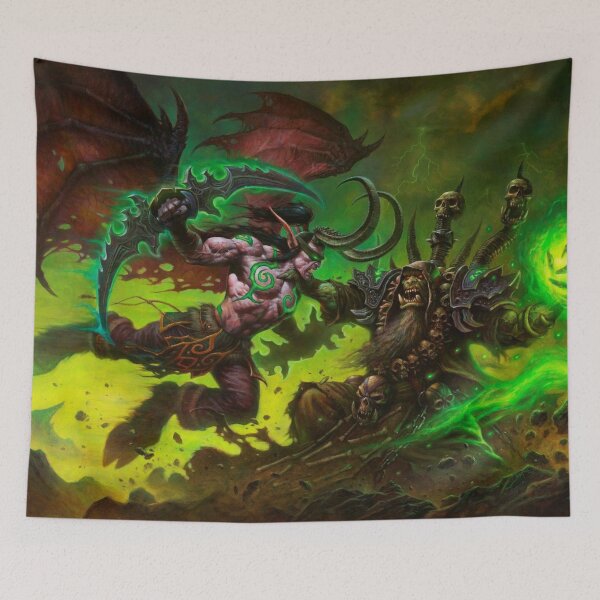 Item preview, Illidan Stormrage Battles Guldan designed and sold by STICKERSAUCE.