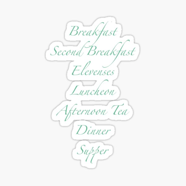 Item preview, Hobbit Meals designed and sold by Theartiologist.