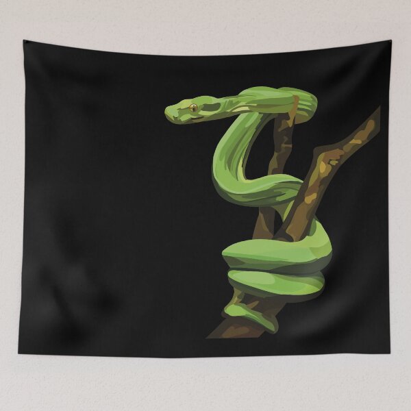 Item preview, Green Tree Python - Digital Art designed and sold by TLGdrawings.