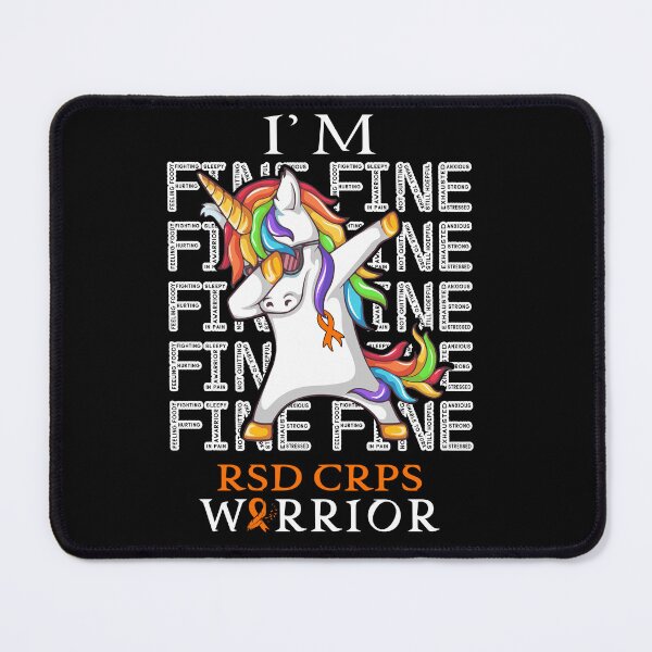 Item preview, Unicorn RSD CRPS Warrior I'm Fine RSD CRPS Awareness designed and sold by Hatjar.