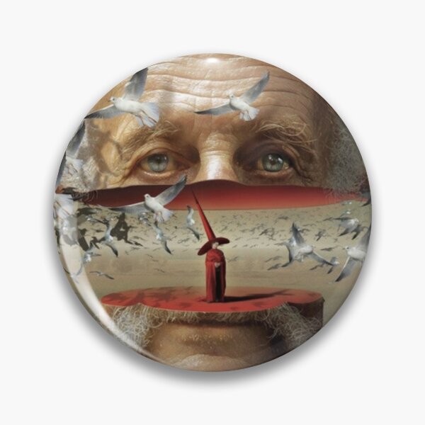 Item preview, Portrait of an elderly man with birds designed and sold by Rashkin.